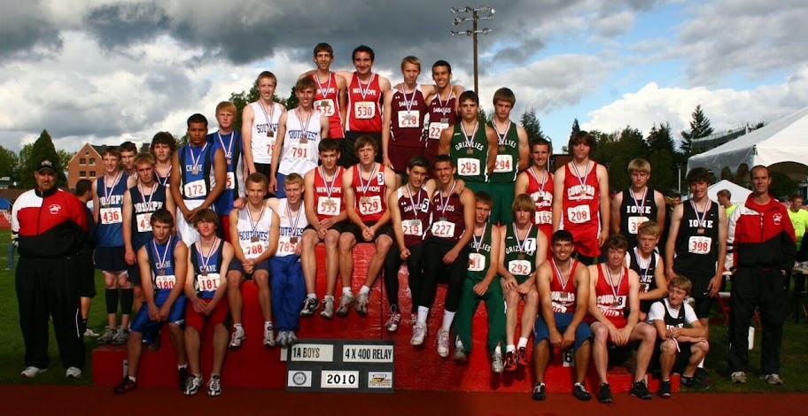 2010 1A 4x400m Relay Oregon State Champions - David - James - Craig - Eli